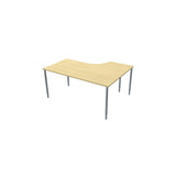 Table left 160x120cm birch laminate/grey