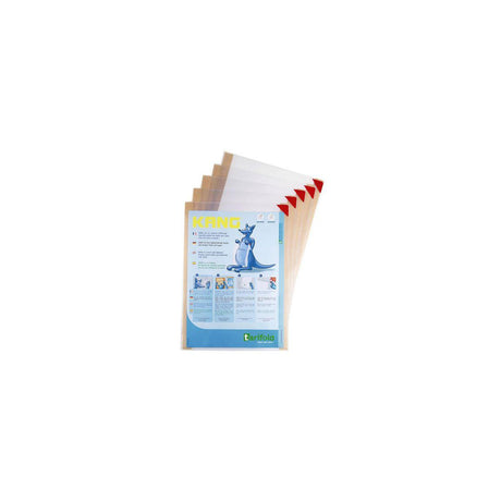 Plastic case DJOIS self-adhesive A4 5/pc