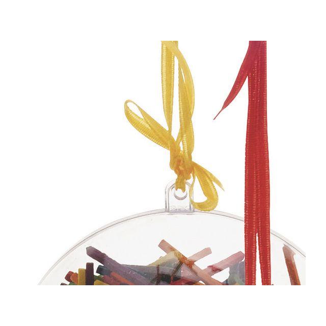 Satin ribbon 30mx3mm yellow red 2/pack