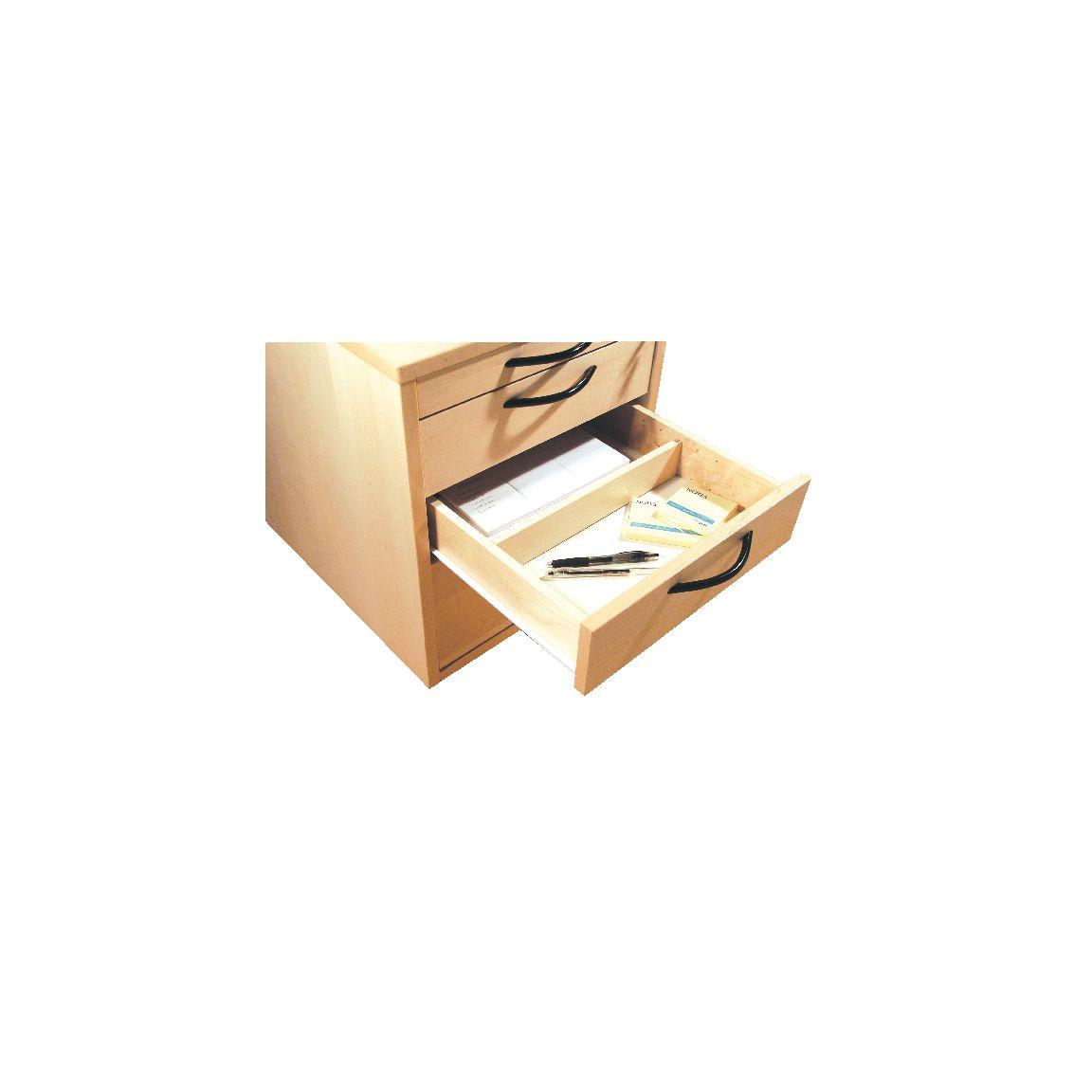 Drawer dividers for desk shelves