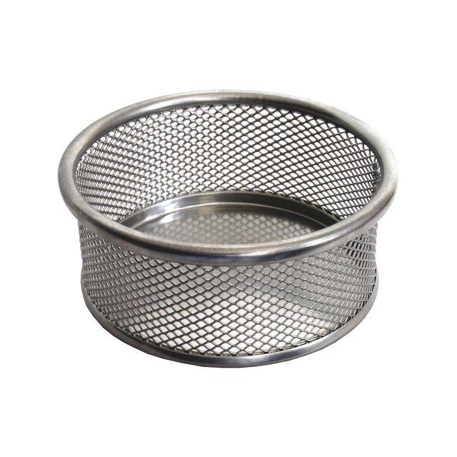 Gem cup metal mesh 118x50mm silver
