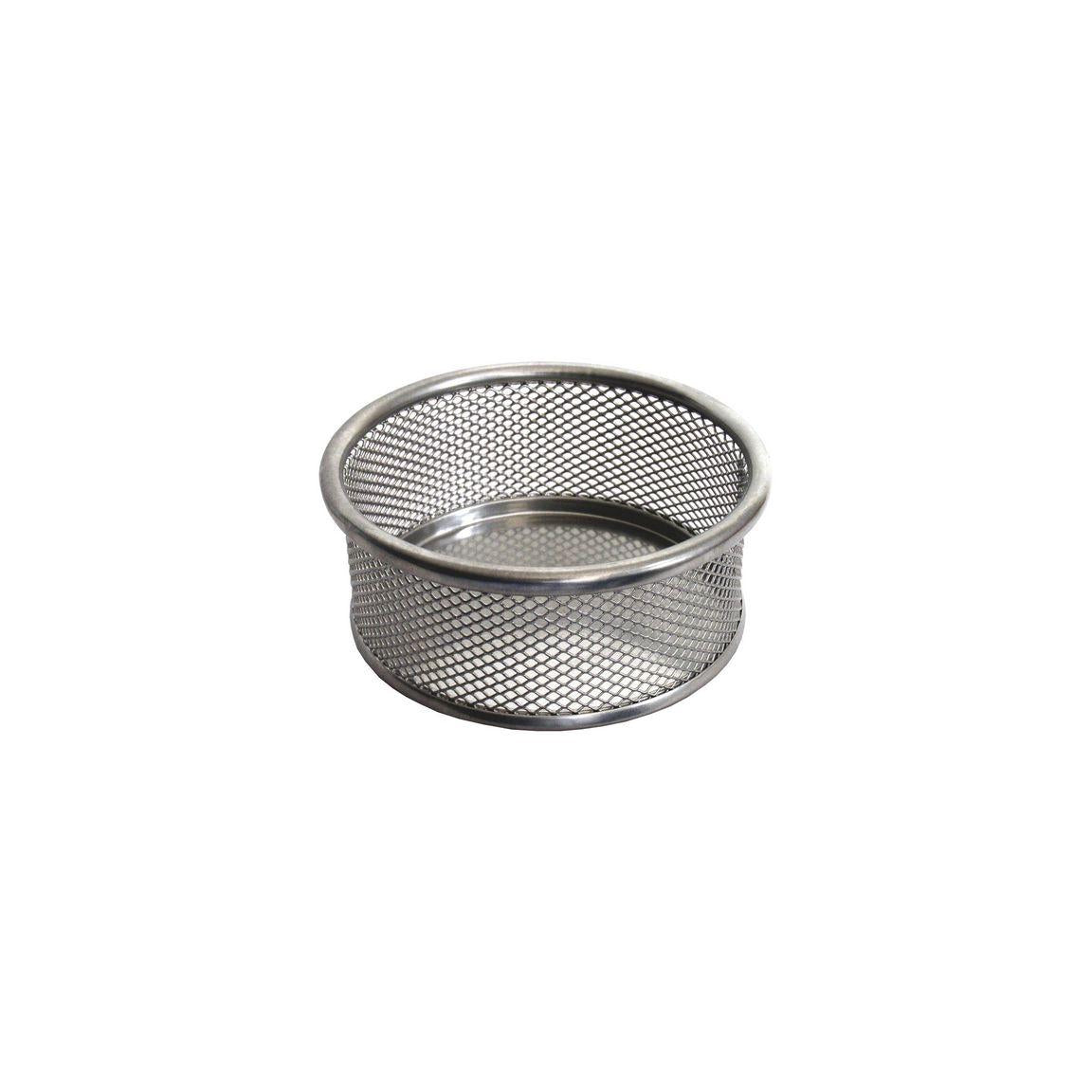 Gem cup metal mesh 118x50mm silver