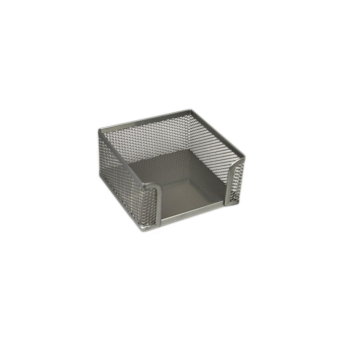Mesh block box 100x100mm silver