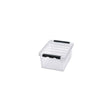 Storage box with lid 14L transparent