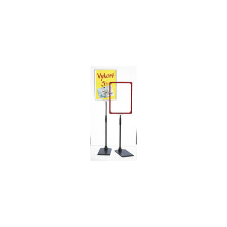 Telescopic stand incl foot+bar+frame A4 white