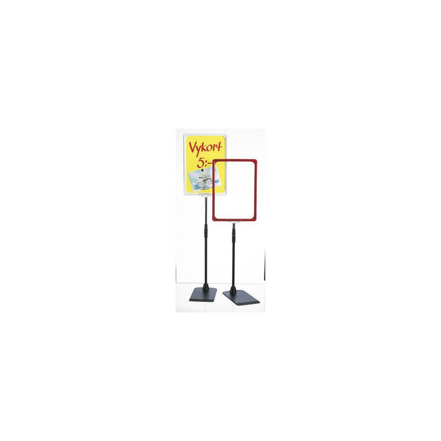 Telescopic stand incl foot+bar+frame A4 white