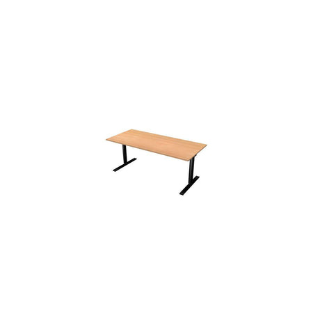 Table El 180x80cm beech laminate/black
