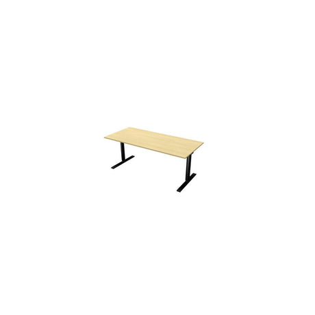 Table El 180x80cm birch laminate/black