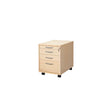 4-drawer birch veneer desk caddy