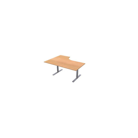 Electric table H1.6x1.2x0.8x0.6m beech veneer/grey