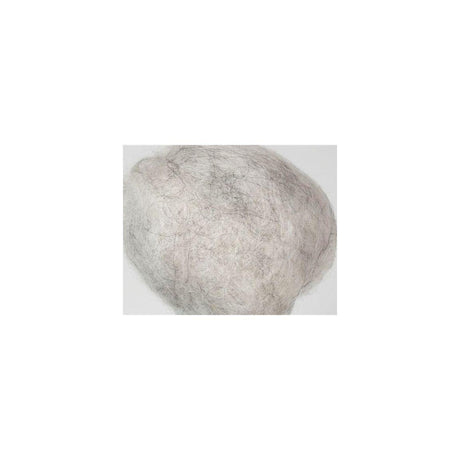 Carded undyed wool 1kg light grey