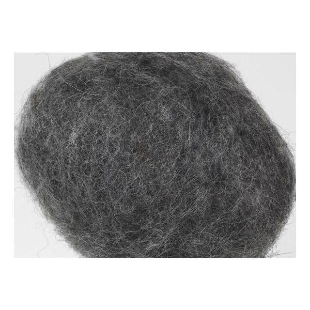 Carded undyed wool 1kg dark grey