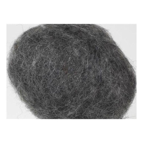 Carded undyed wool 1kg dark grey