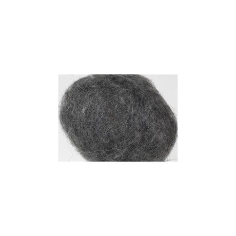 Carded undyed wool 1kg dark grey