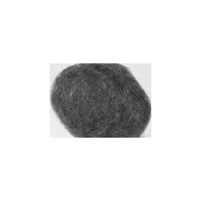 Carded undyed wool 1kg dark grey
