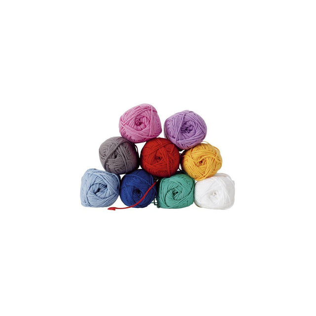 Cotton yarn 9 colours