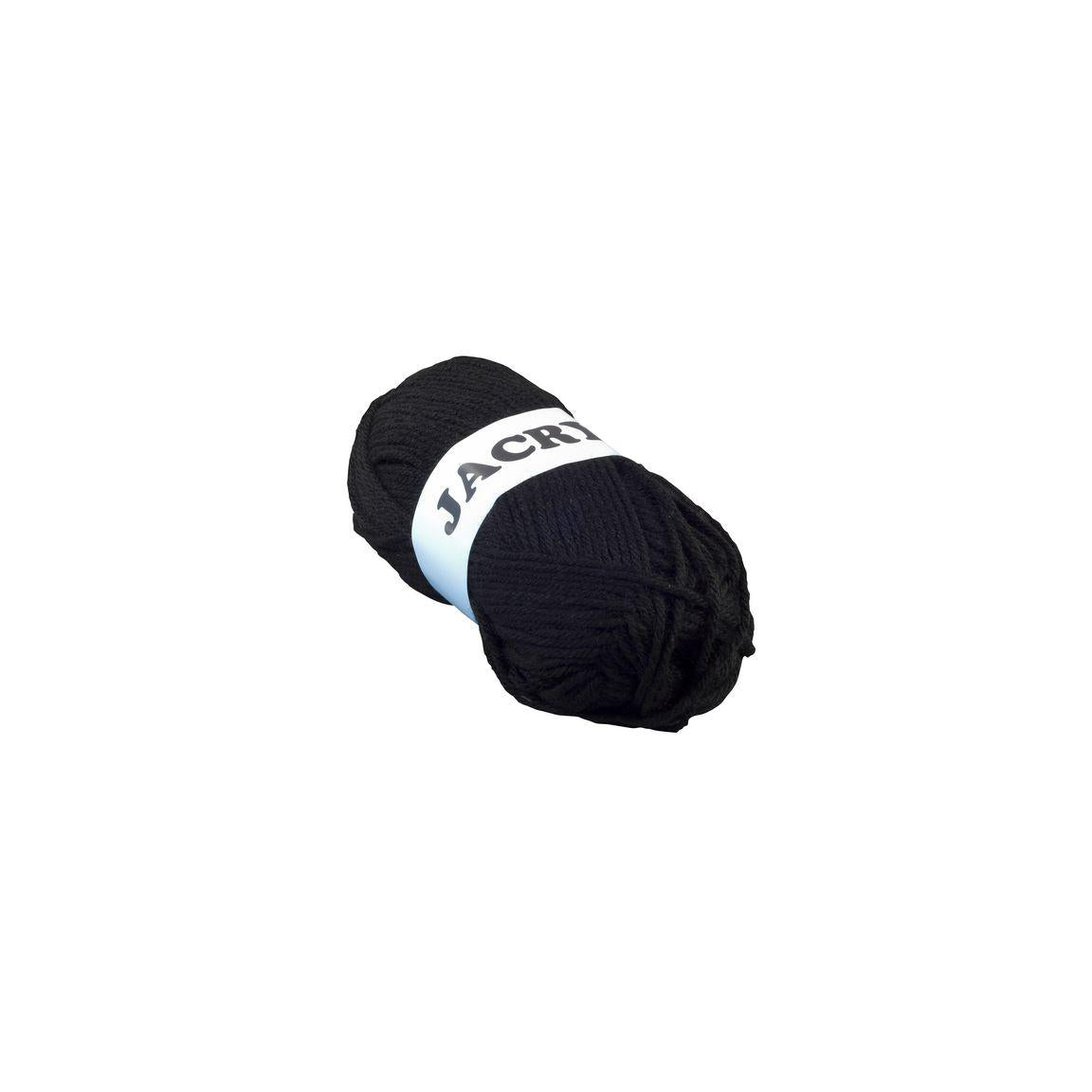 Acrylic yarn 50g black