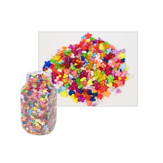 Plastic heart/star/propeller mix 2100/pack