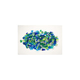 Plastic beads mix blue/green 1000/pc