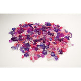 Plastic beads mix purple/pink 1000/pc