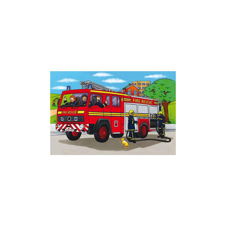 Floor puzzle fire engine 60x40cm