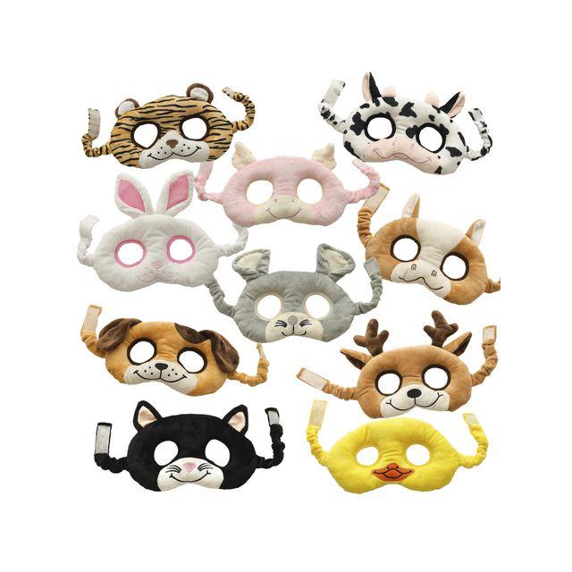 Face masks animals 10/pack