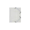 Rubber band folder LYRECO A4 PP 3-clip transparent