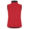 Classic Softshell Vest Women - Red - Image 1