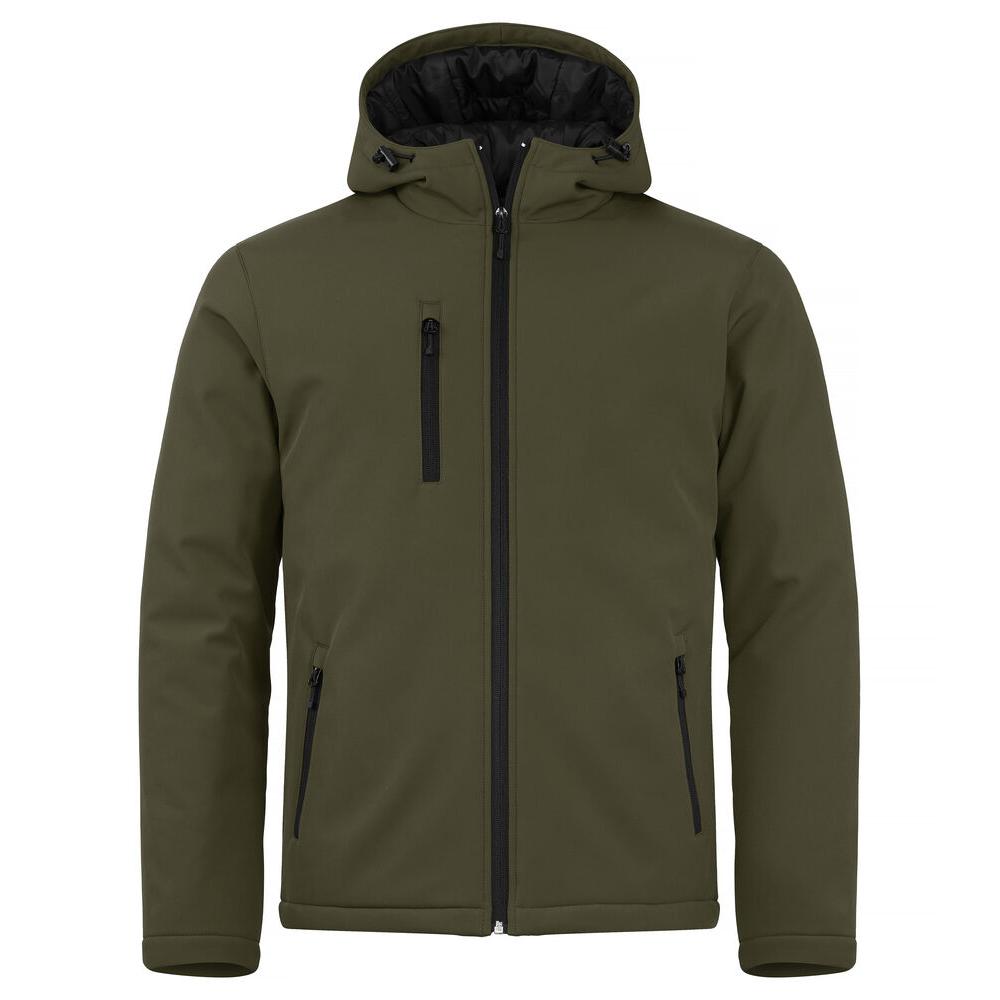 Padded Hoody Softshell - Fog Green - Image 1