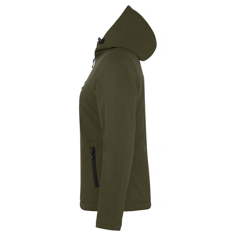 Padded Hoody Softshell Women - Fog Green - Image 3