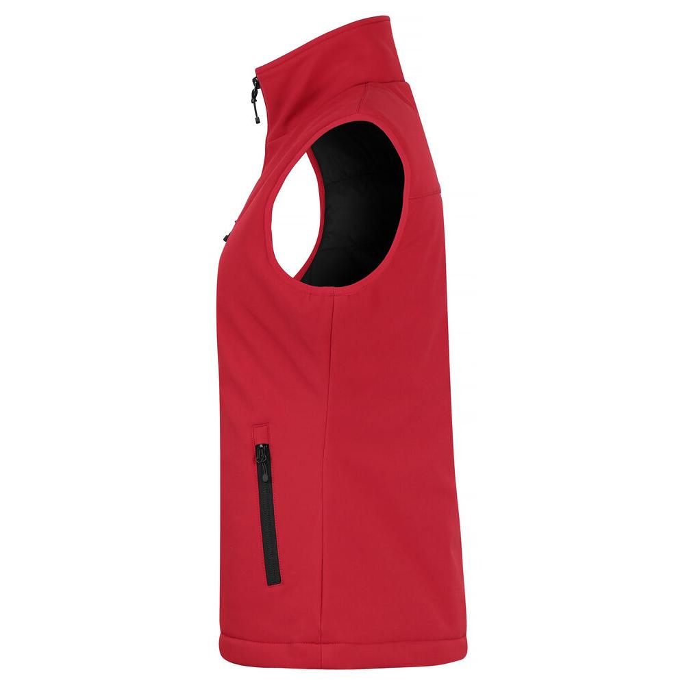 Padded Softshell Vest Women - Red - Image 3