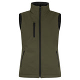 Padded Softshell Vest Women - Fog Green - Image 1