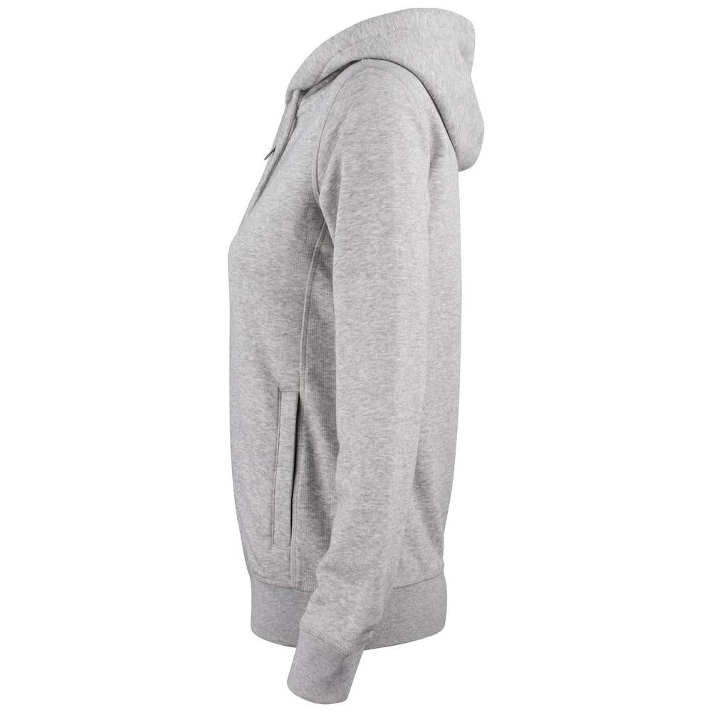 Premium OC Hoody Full Zip Women - Grey melange - Image 3
