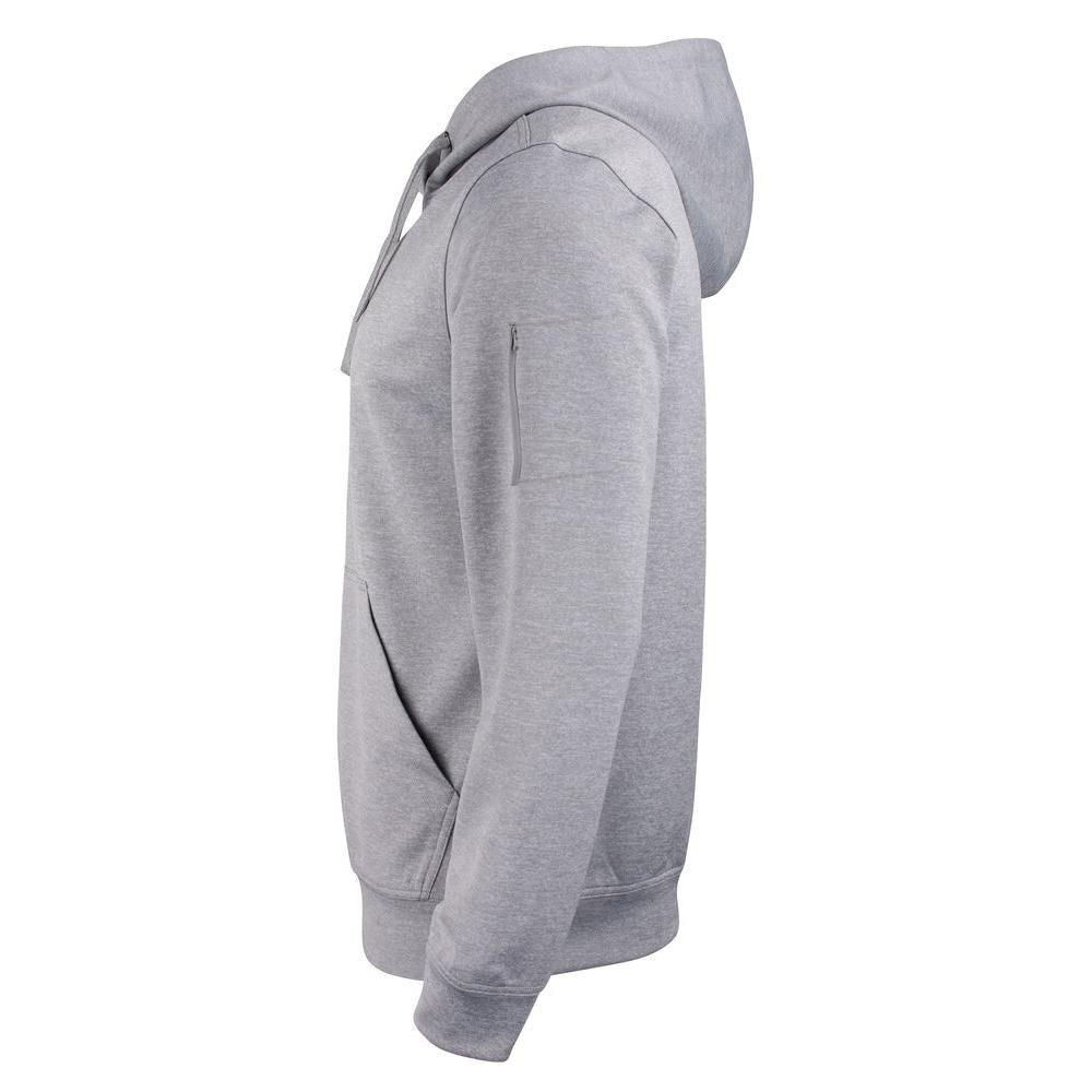 Basic Active Hoody - Grey Melange - Image 3