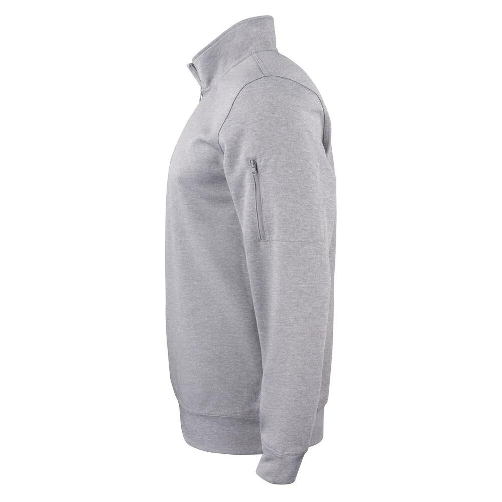 Basic Active Half Zip - Grey Melange - Image 3