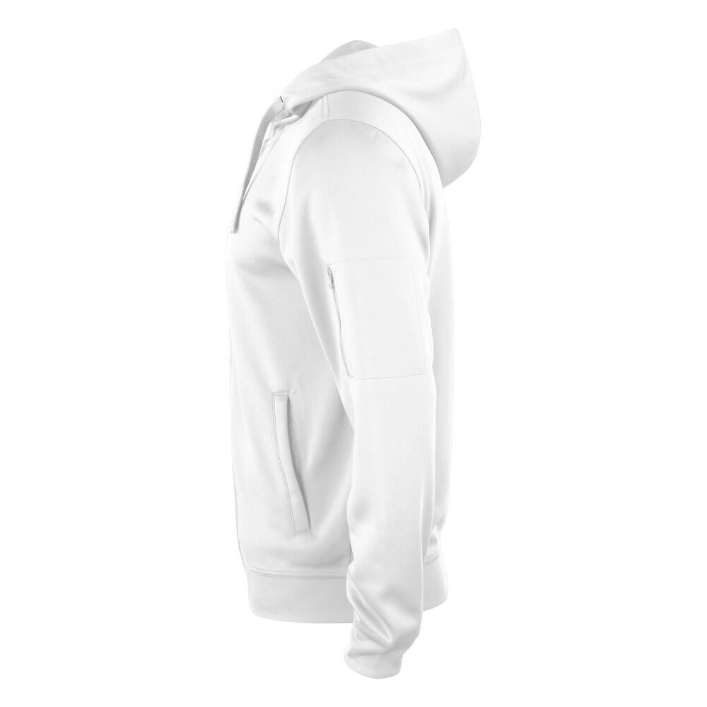 Basic Active Hoody Full Zip - White - Image 3
