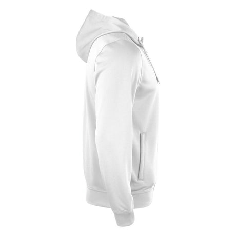 Basic Active Hoody Full Zip - White - Image 4