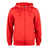 Basic Active Hoody Full Zip - Red - Image 1