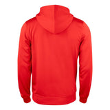 Basic Active Hoody Full Zip - Red - Image 2