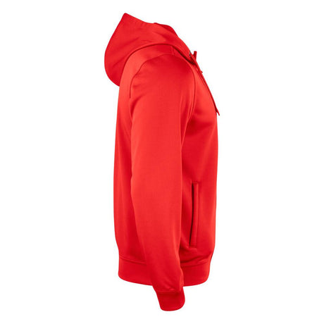 Basic Active Hoody Full Zip - Red - Image 4