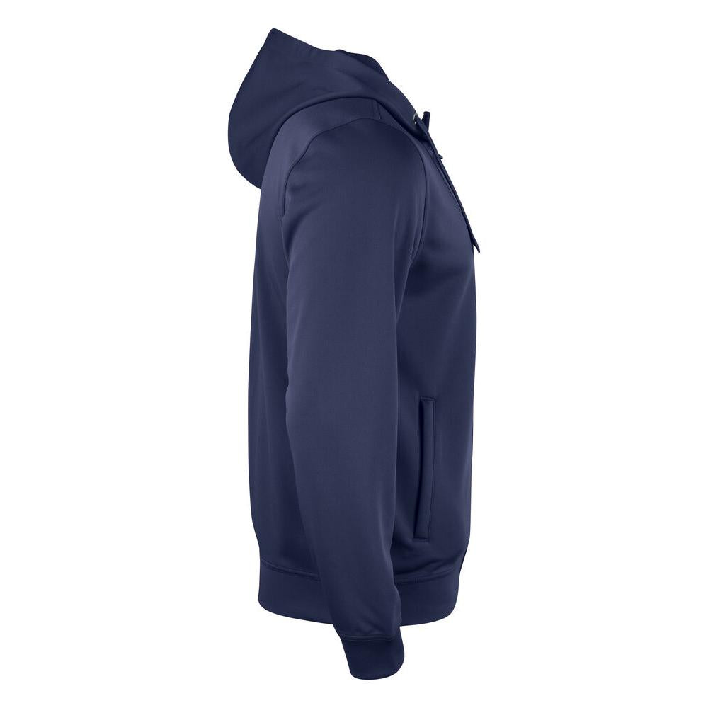 Basic Active Hoody Full Zip - Dark Navy - Image 4