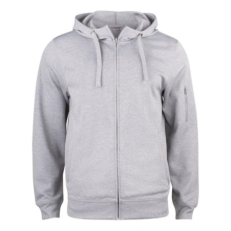 Basic Active Hoody Full Zip - Grey melange - Image 1