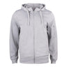 Basic Active Hoody Full Zip - Grey melange - Image 1