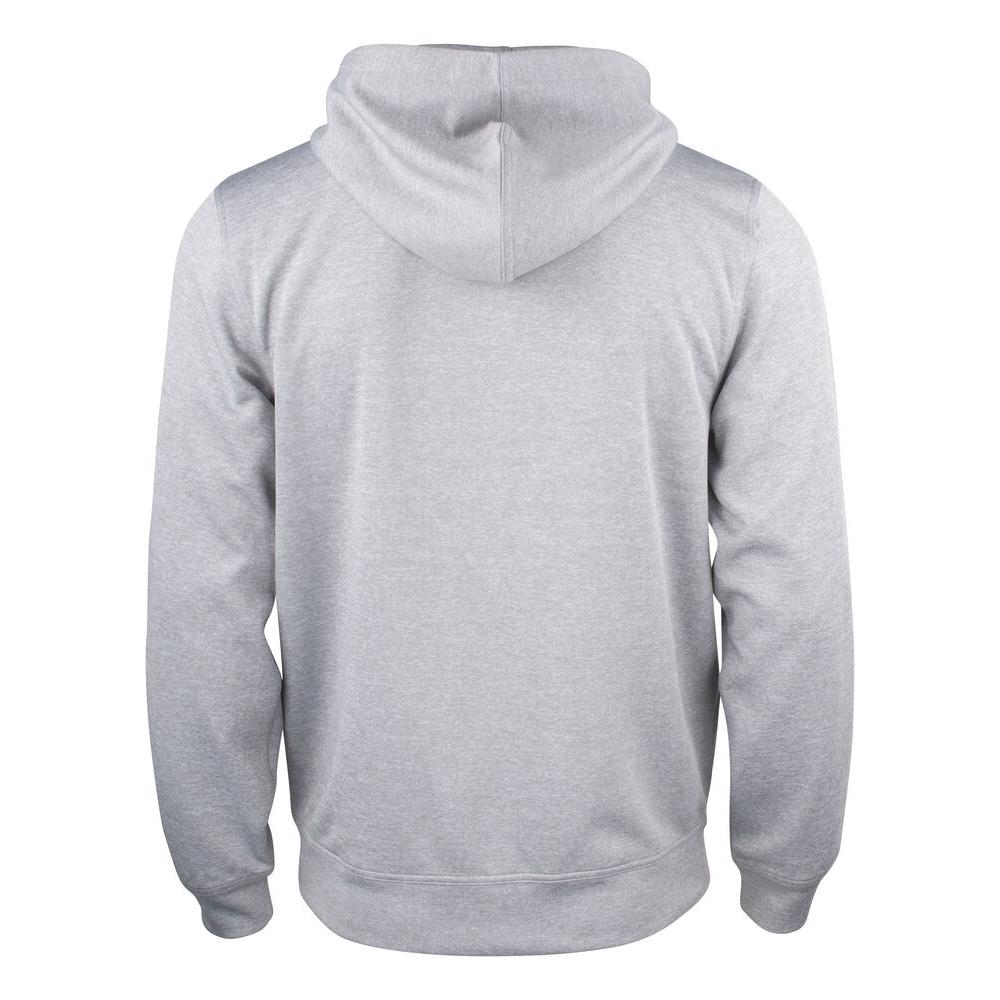 Basic Active Hoody Full Zip - Grey Melange - Image 2