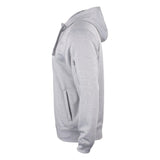 Basic Active Hoody Full Zip - Grey Melange - Image 3
