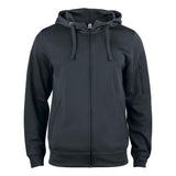 Basic Active Hoody Full Zip - Black - Image 1