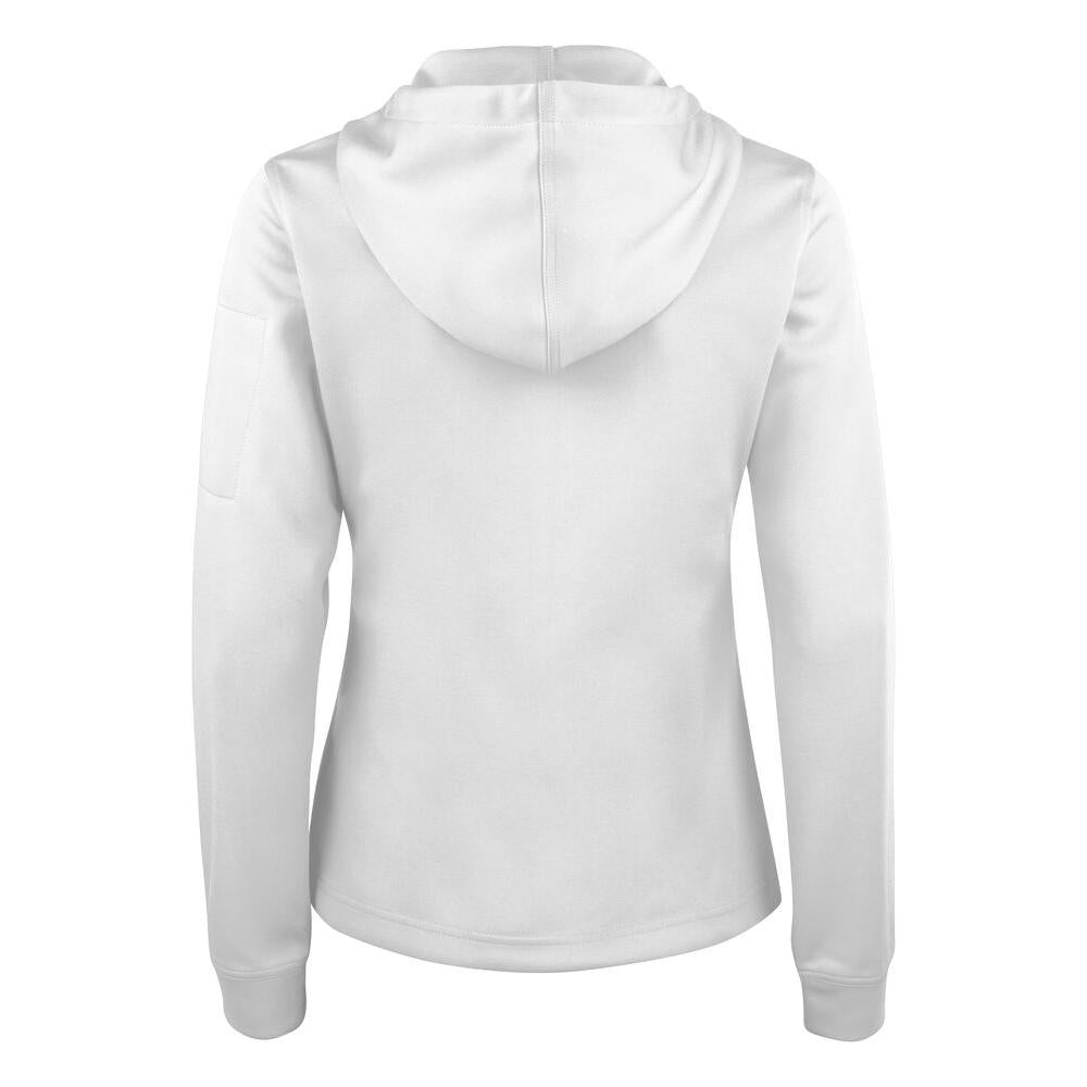 Basic Active Hoody Full Zip Women - White - Image 2