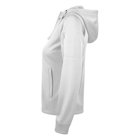 Basic Active Hoody Full Zip Women - White - Image 3