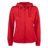 Basic Active Hoody Full Zip Women - Red - Image 1