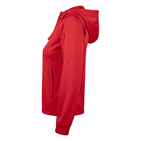 Basic Active Hoody Full Zip Women - Red - Image 3